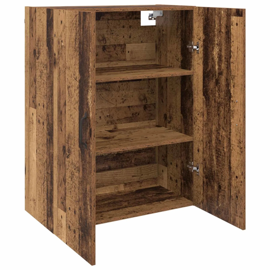 Mobiletto a muro 2 pcs Legno vecchio 69,5 x 34 x 90 cm 3394551