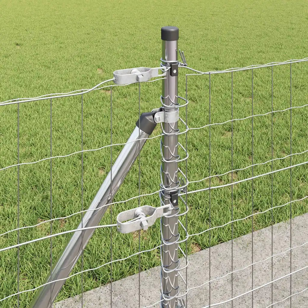 Recinzione con Posto Argento 0,4 x 25 m Acciaio