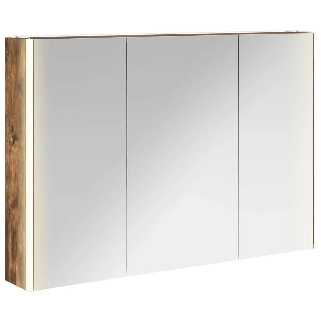 Mobiletto per specchio da bagno Rovere fumé 889275