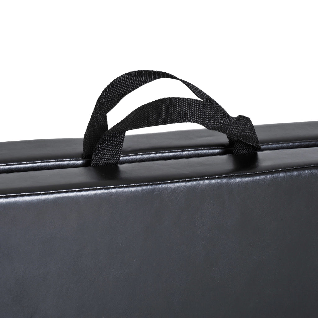Tappetino Ginnastica Pieghevole 180x60x5 cm Antiscivolo Materassino Fitness Nero
