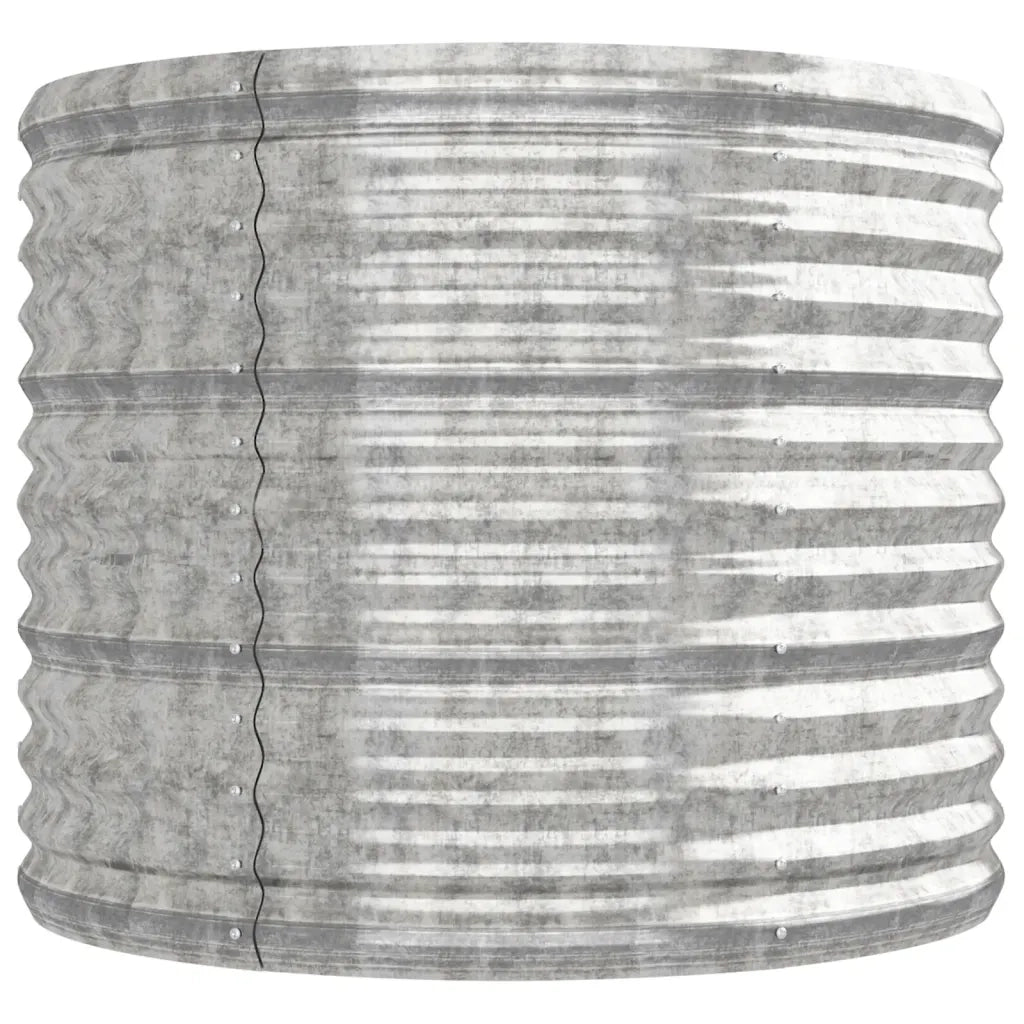 Letto Giardino Acciaio Zincato 224x80x68cm Argento 318957