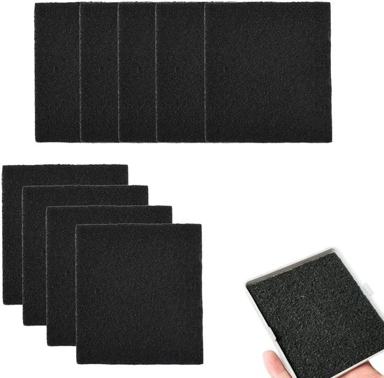 9 pezzi di filtro a carbone attivo per gabbia da gatto, filtro a carbone attivo per compostiera di cucina e gabbia da gatto, filtro a carbone, filtro geologico, filtro a carbone attivo per gabbia da gatto