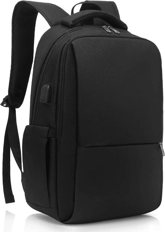Zaino con porta USB per ricarica - Sicurezza contro furto - Zaino per laptop 15,6 pollici - Uomo - Viaggi - Lavoro - Università