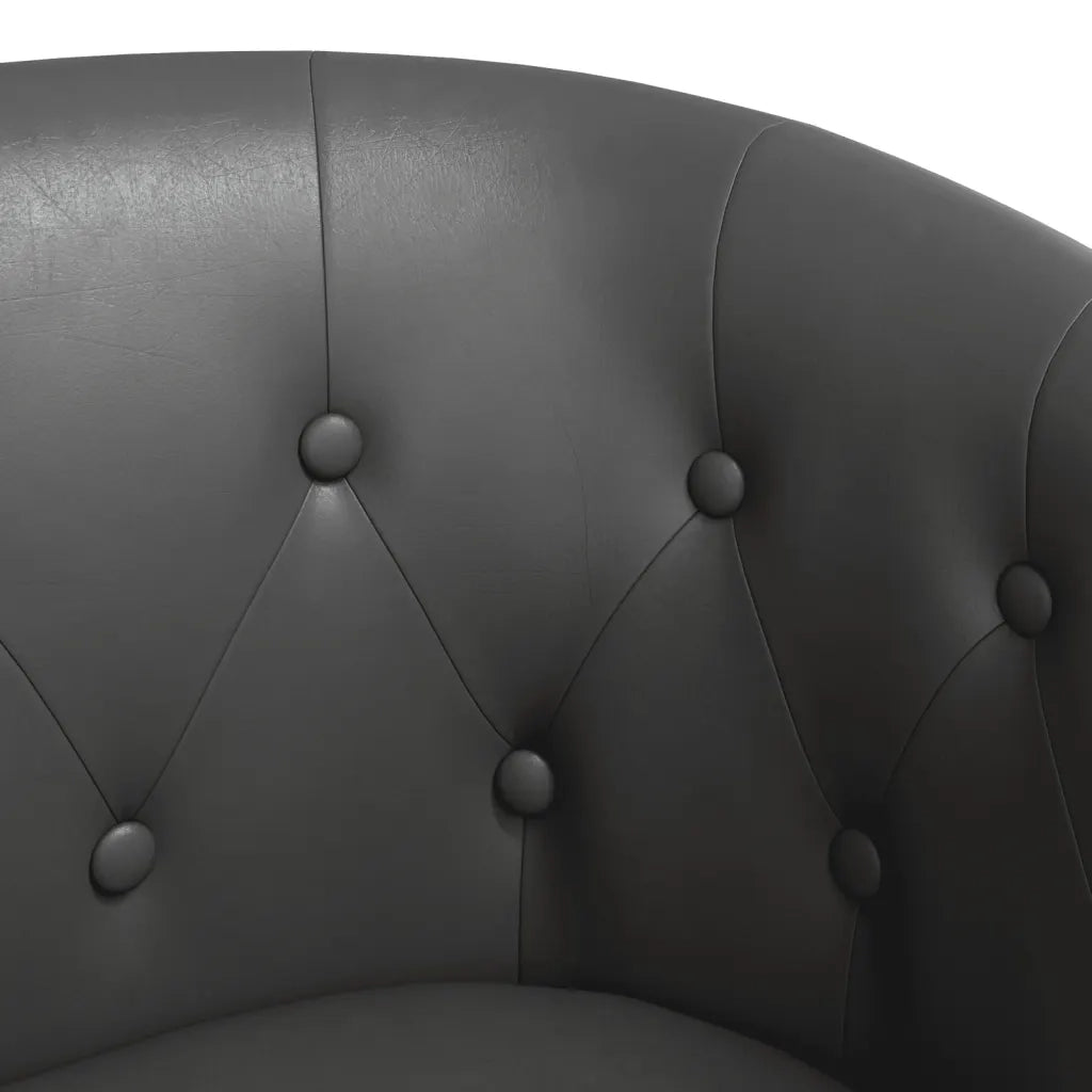 Poltrona Cabriolet Grigia in Similpelle 356458