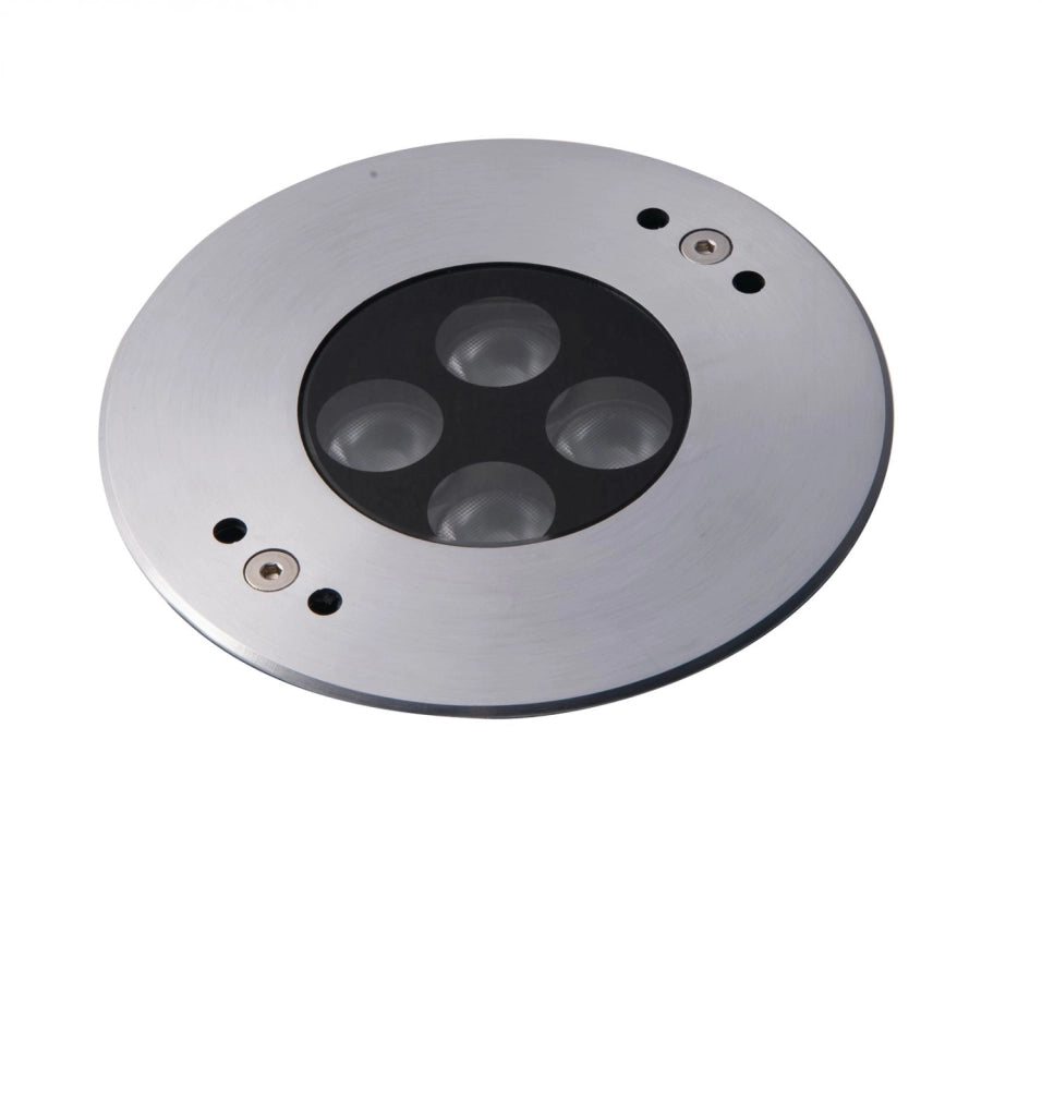 INCASSO CALPESTABILE LED TREVIS DC24V ACCIAIO 9W RGB IP68 11,6X5,9CM