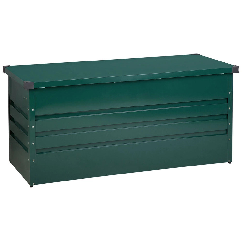 Cesta baule portaoggetti da esterno in acciaio zincato verde 400 lt giardino industriale
