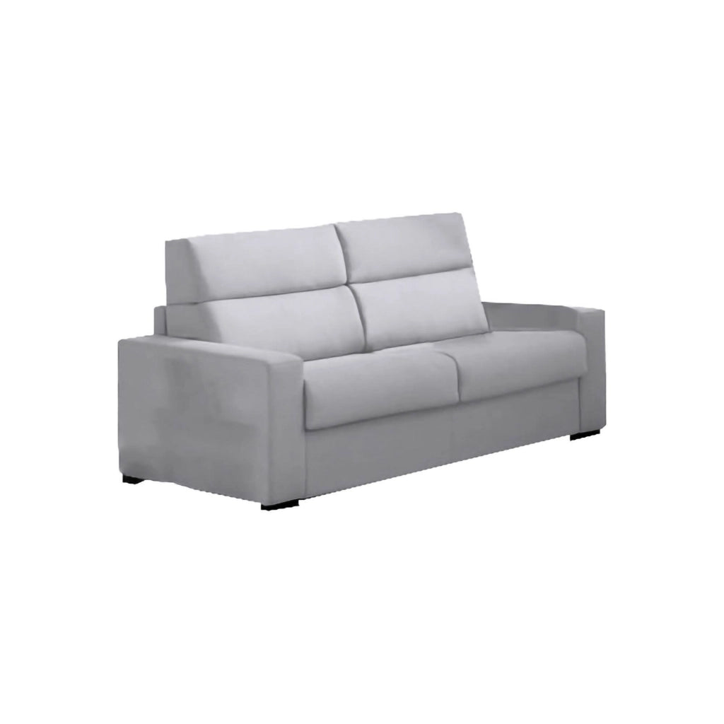 Casabona, Divano Letto 2 Posti Sfoderabile Made in Italy, 180x95 cm Grigio