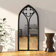Specchio-Specchio DecorativoNero 100x45 cm Ferro per Uso Interno 138894