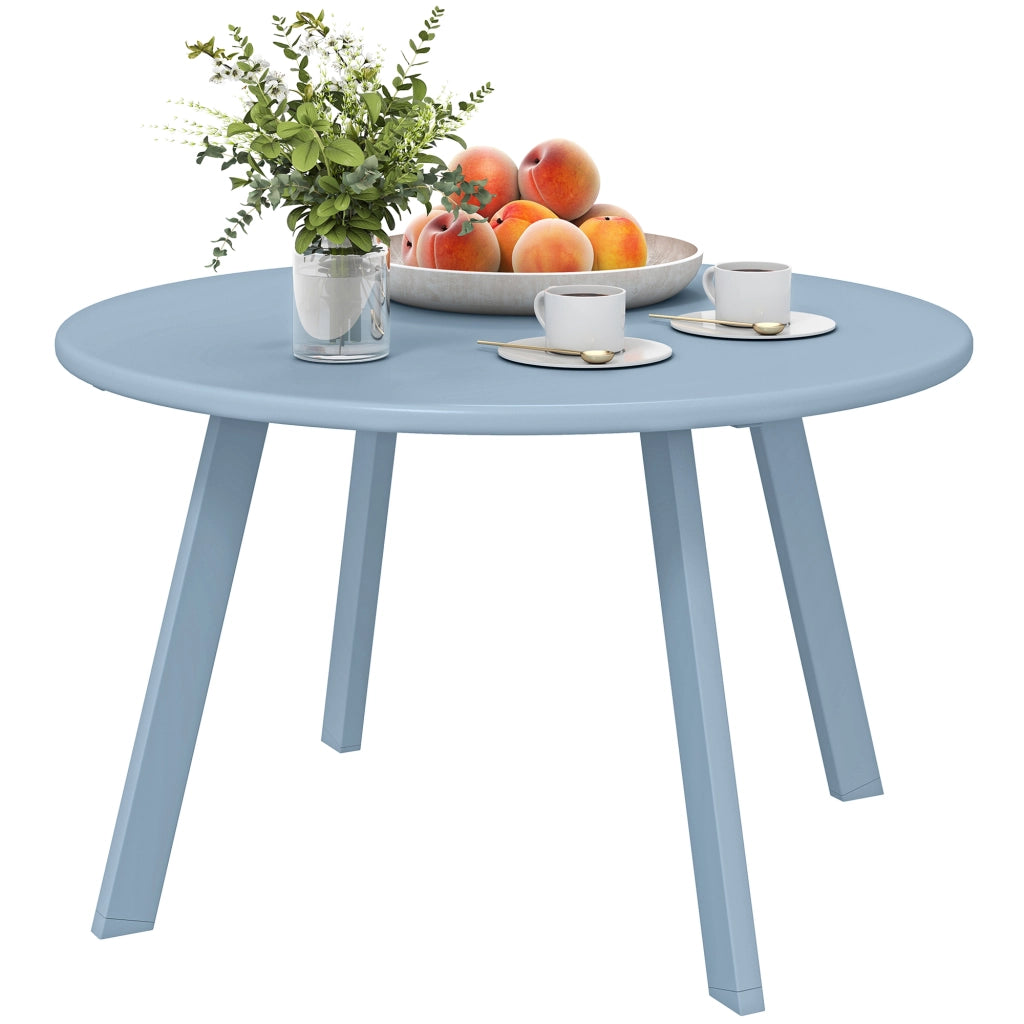 Tavolino rotondo da giardino ¨C Xylo ¨C ? 70 x 42 cm blu metallo