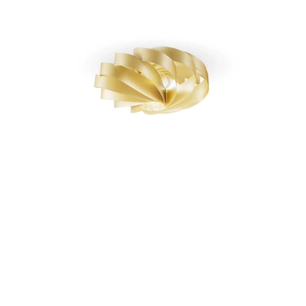 Plafoniera Moderna Flat Polilux ® New Gold 1 Luce E27 D60Cm