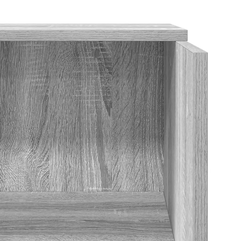 Banco Reception | Scrivania | Tavolo da Ufficio Grigio Sonoma 55x50x103,5 cm Legno Multistrato
