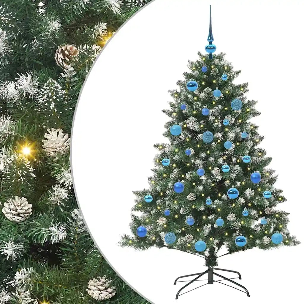 Albero di Natale | Decorazioni natalizie artificiale con 150 LED Verde 150 cm