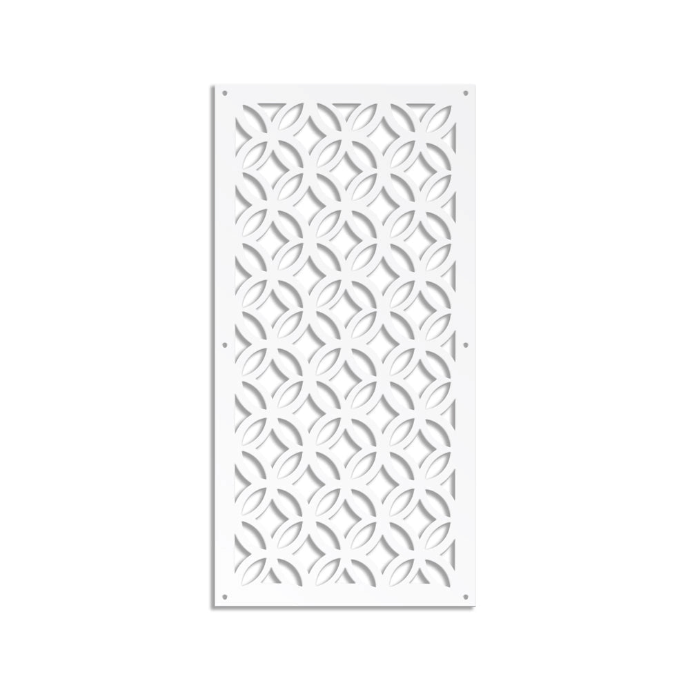ECLECTIC - Pannello in PVC traforato - Parasole Colore: bianco, Misura: 50x150 cm
