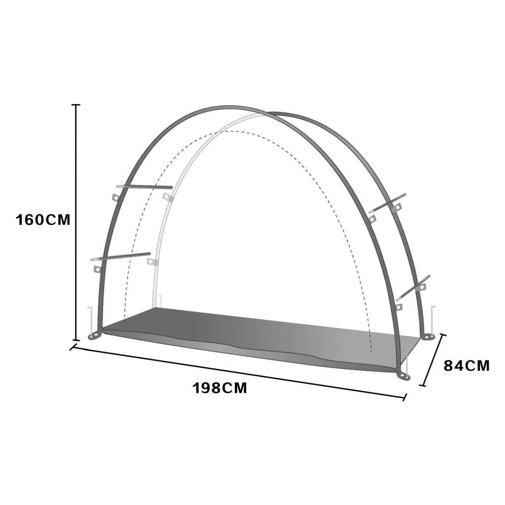 Tenda Bergendal per 2 Biciclette - Grigio pro.tec