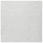 Tappeto in pelliccia sintetica di coniglio, bianco sporco, in poliestere, 160 x 160 cm, quadrato, morbido, a pelo lungo, motivo geometrico