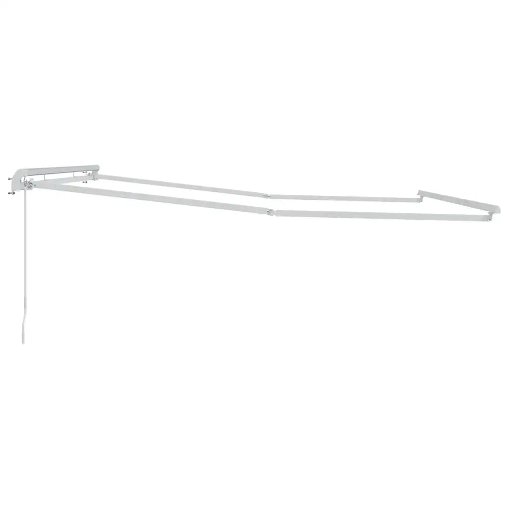 Tenda da Sole Bianco 5 x 3 m Metallo 143048