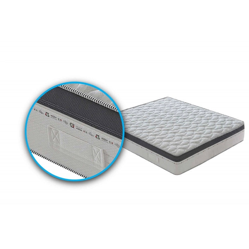 Materasso “Sorrento” a molle insacchettate e memory foam 7cm a 13 Zone Differenziate - 120x200