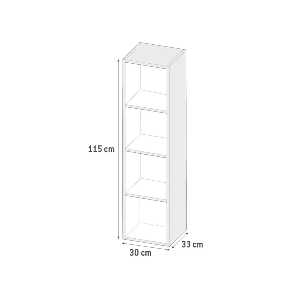 Colonna Bagno Sospesa Remix 1 Anta 115 cm Grigio Granito