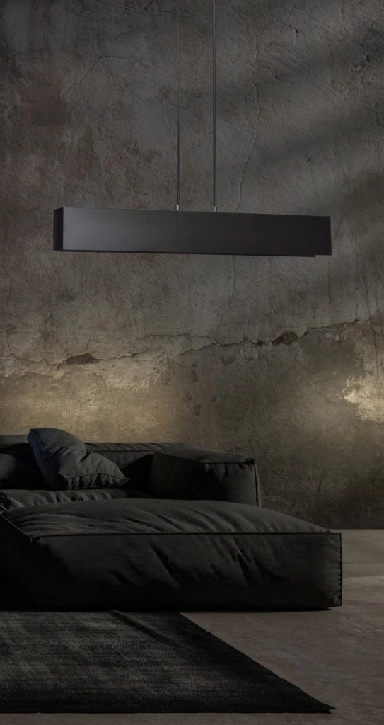 Lampada a sospensione Emibig Gentor nera 3xE27 100cm