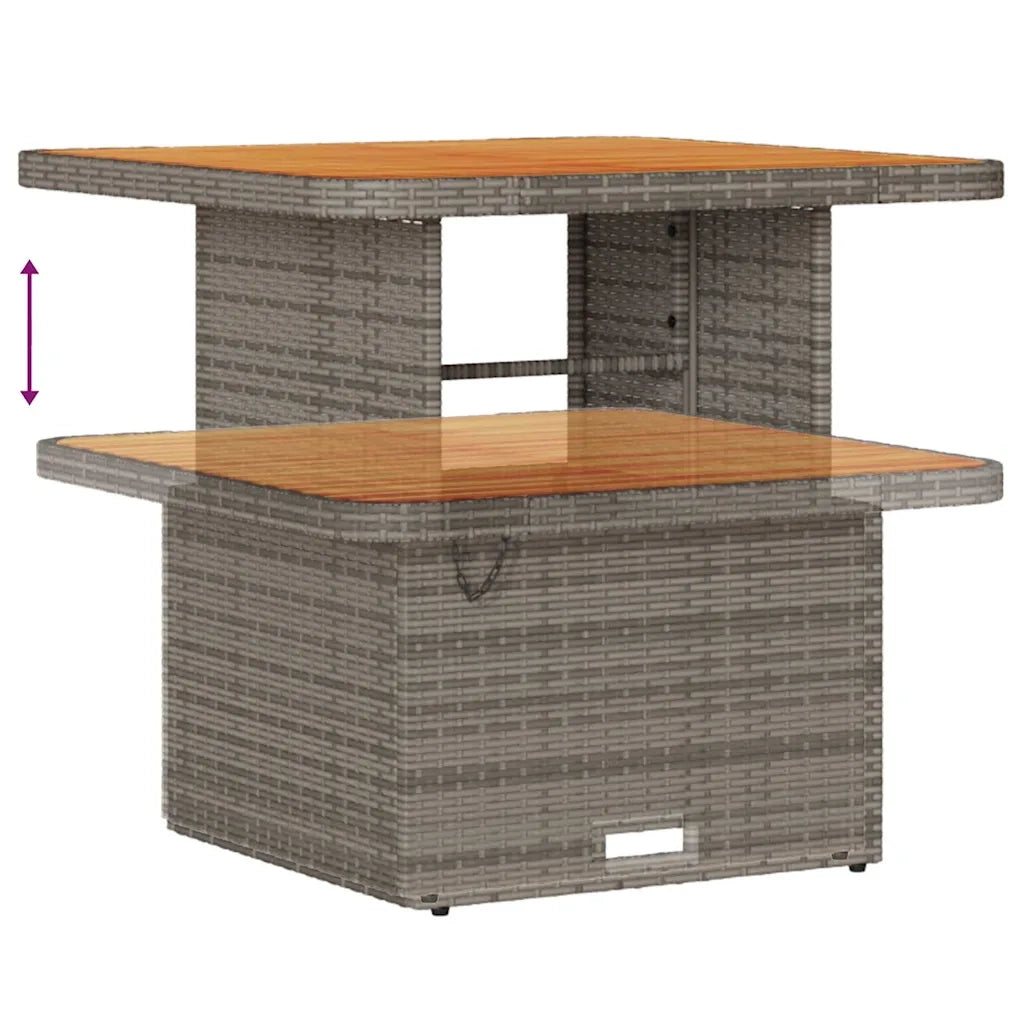 Set Divano da Giardino 8 pcs Grigio polyrattan 3361948
