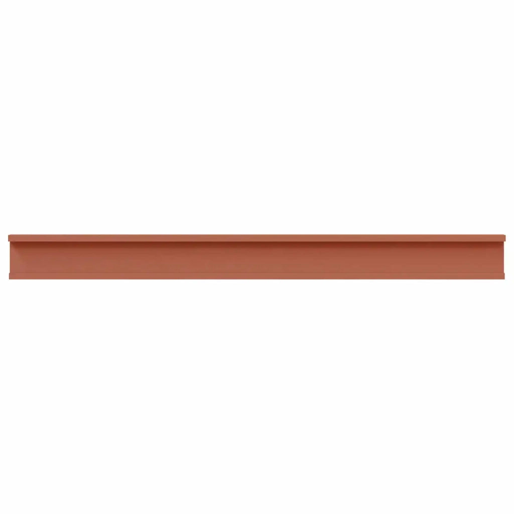 Scaffale da parete 2 pcs Rosso 100 x 9 x 3 cm Legno multistrato 42020004