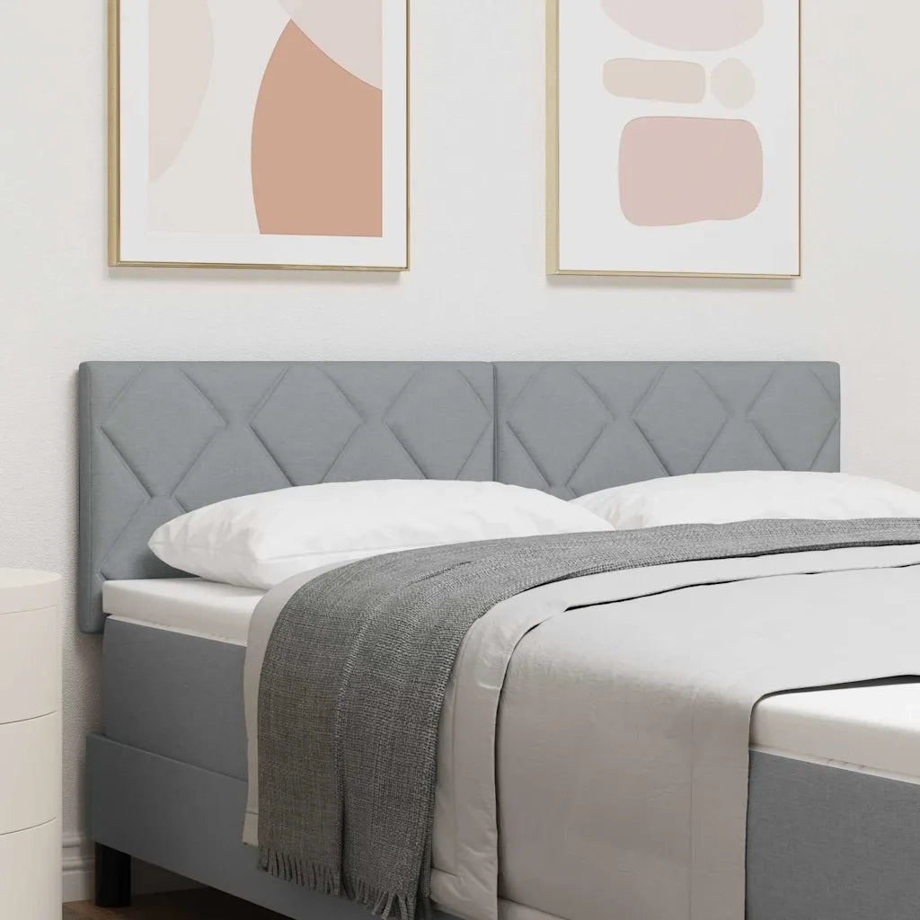 Testiera | Testata Grigio chiaro 160 cm Tessuto