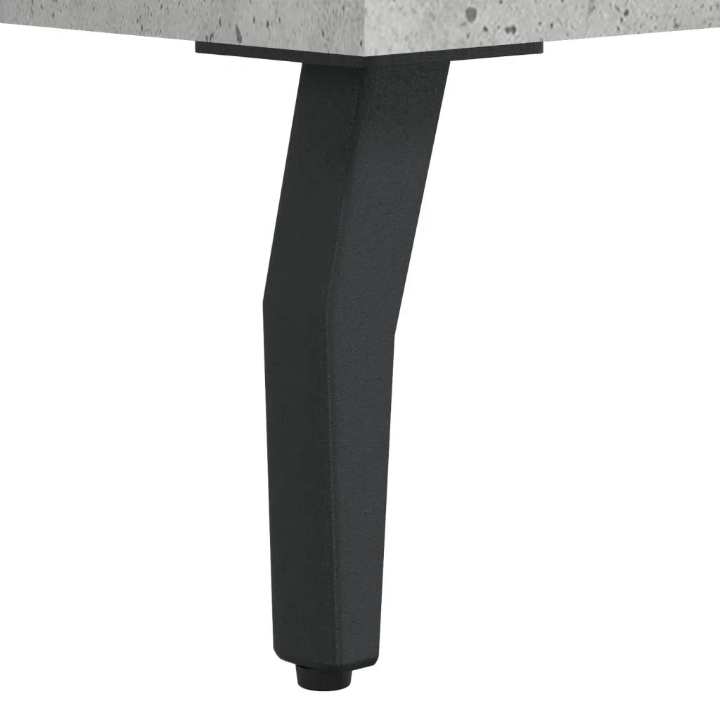 Scrivania | Tavolo da Ufficio Grigio Cemento 140x50x75 cm in Legno Multistrato