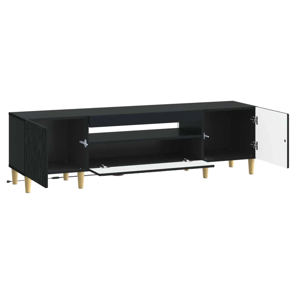 Mobile TV LED Nero Legno ingegnerizzato 897126