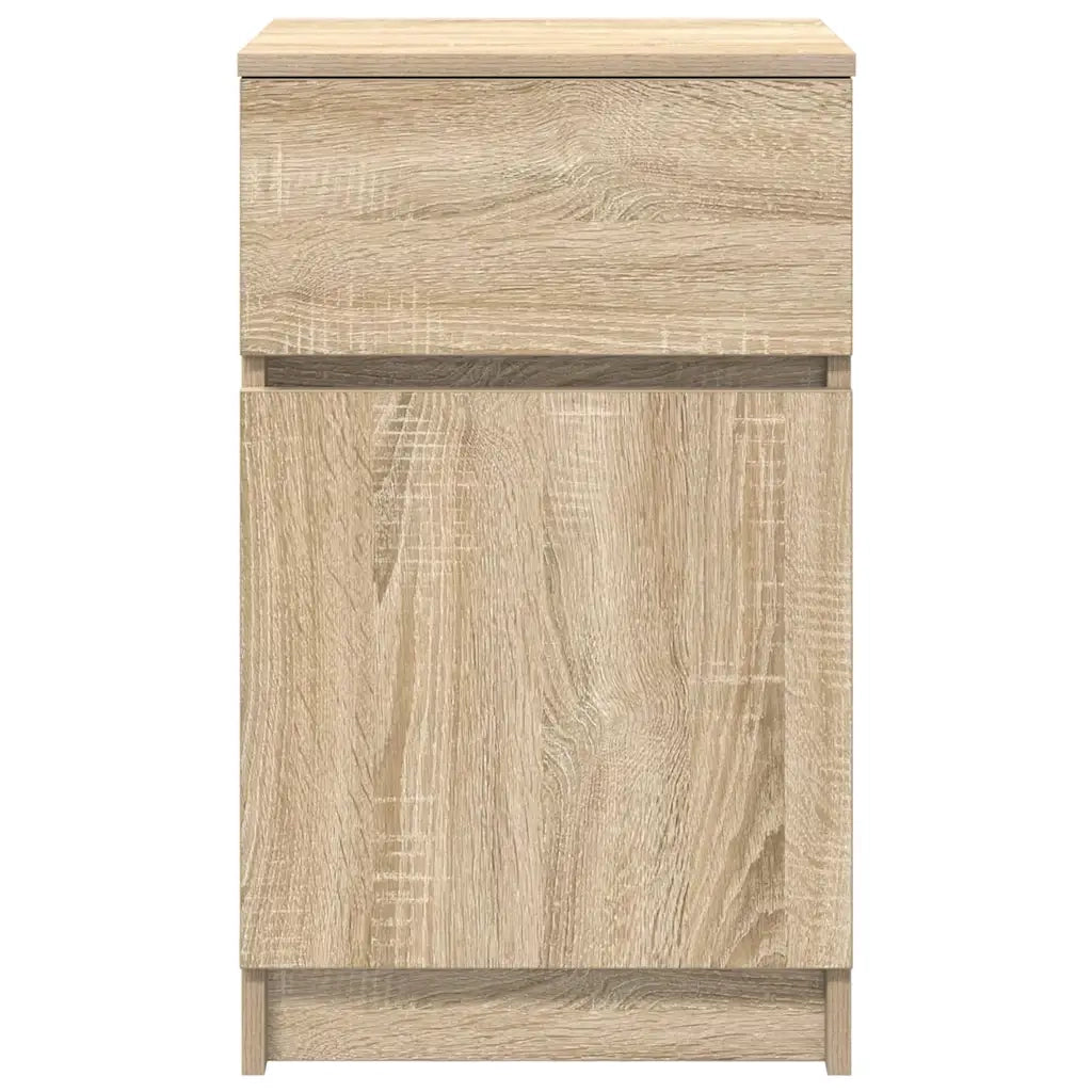 Comodino-Tavolino da notte Rovere Sonoma 39x35x65 cm in Legno Multistrato
