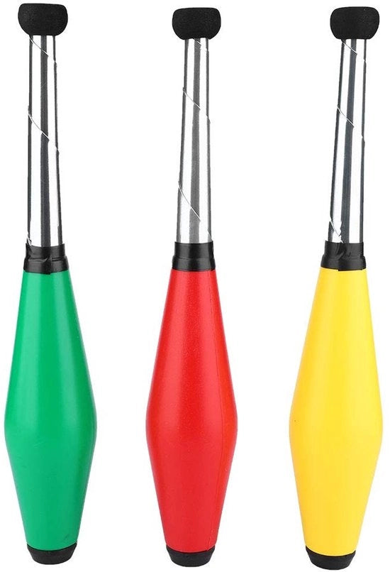 Set di Jonglage da Esterno con 3 Stili - Materiale Resistente PE/EVA - Attrezzatura da Circo - Giocattoli per l'Allenamento - Set di Bastoni da Jonglage