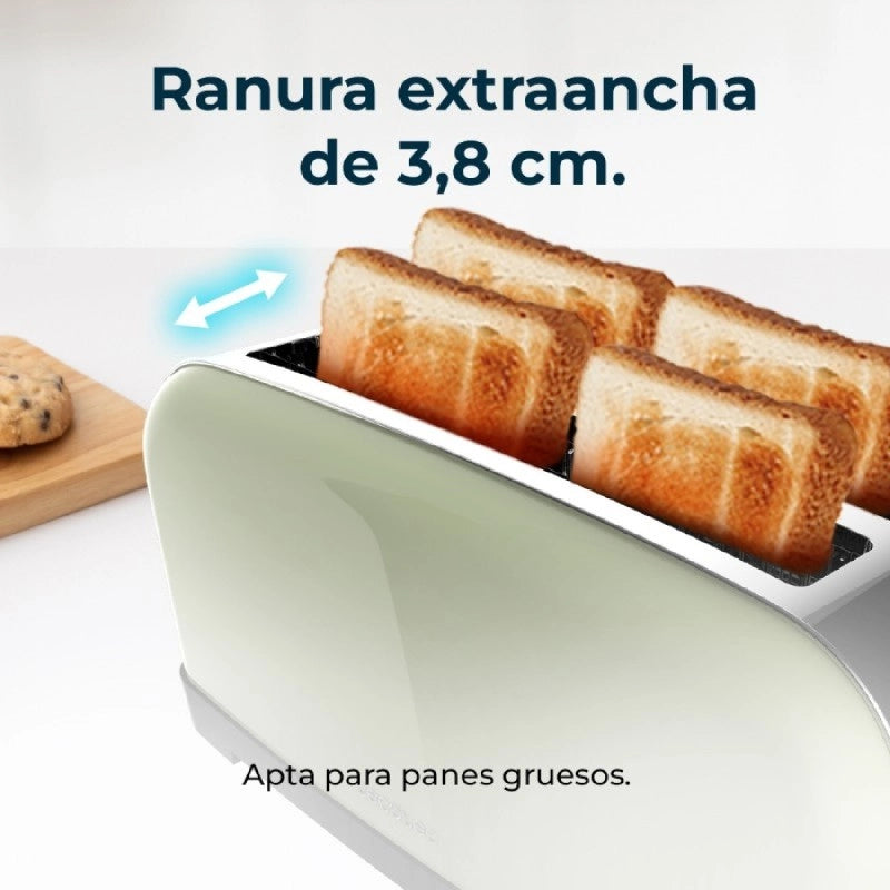 CECOTEC 04824 - Tostapane Toastin' time 1500 Green