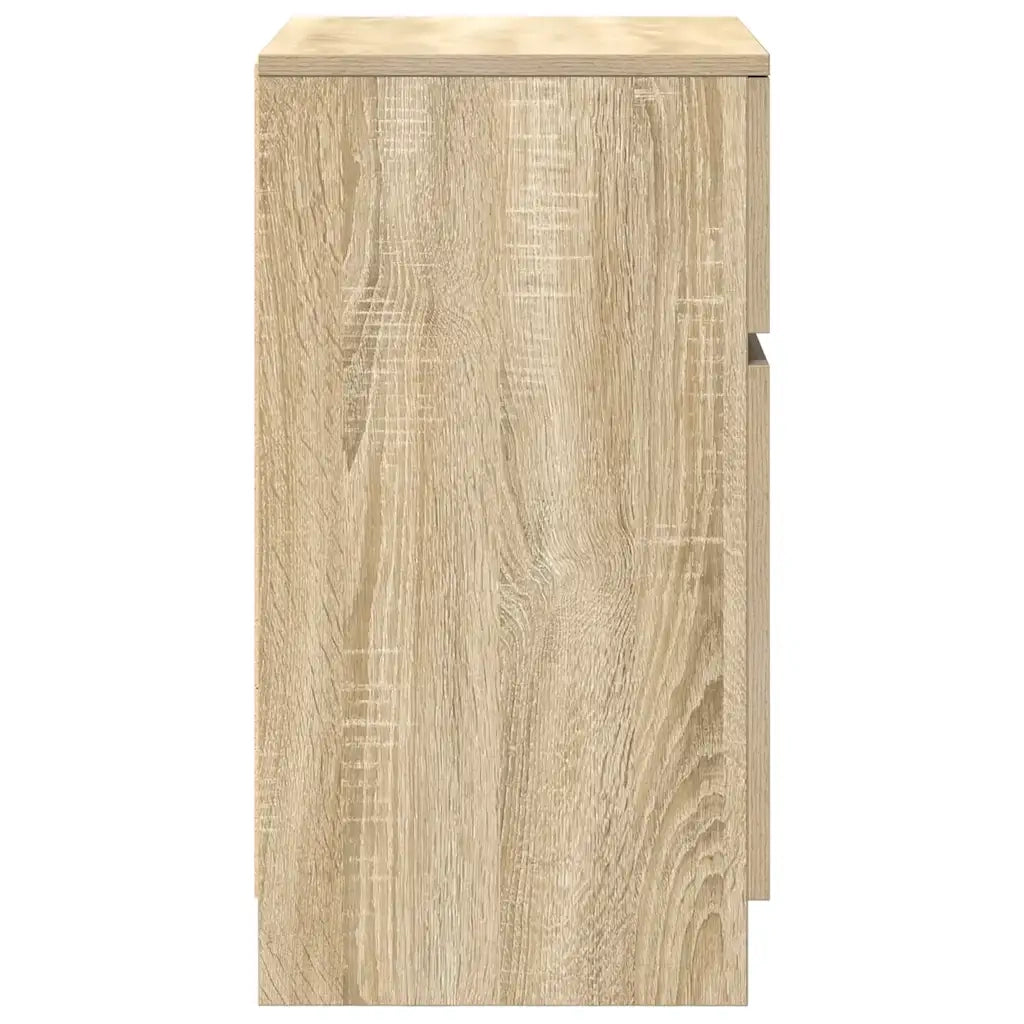 Comodino-Tavolino da notte Rovere Sonoma 39x35x65 cm in Legno Multistrato