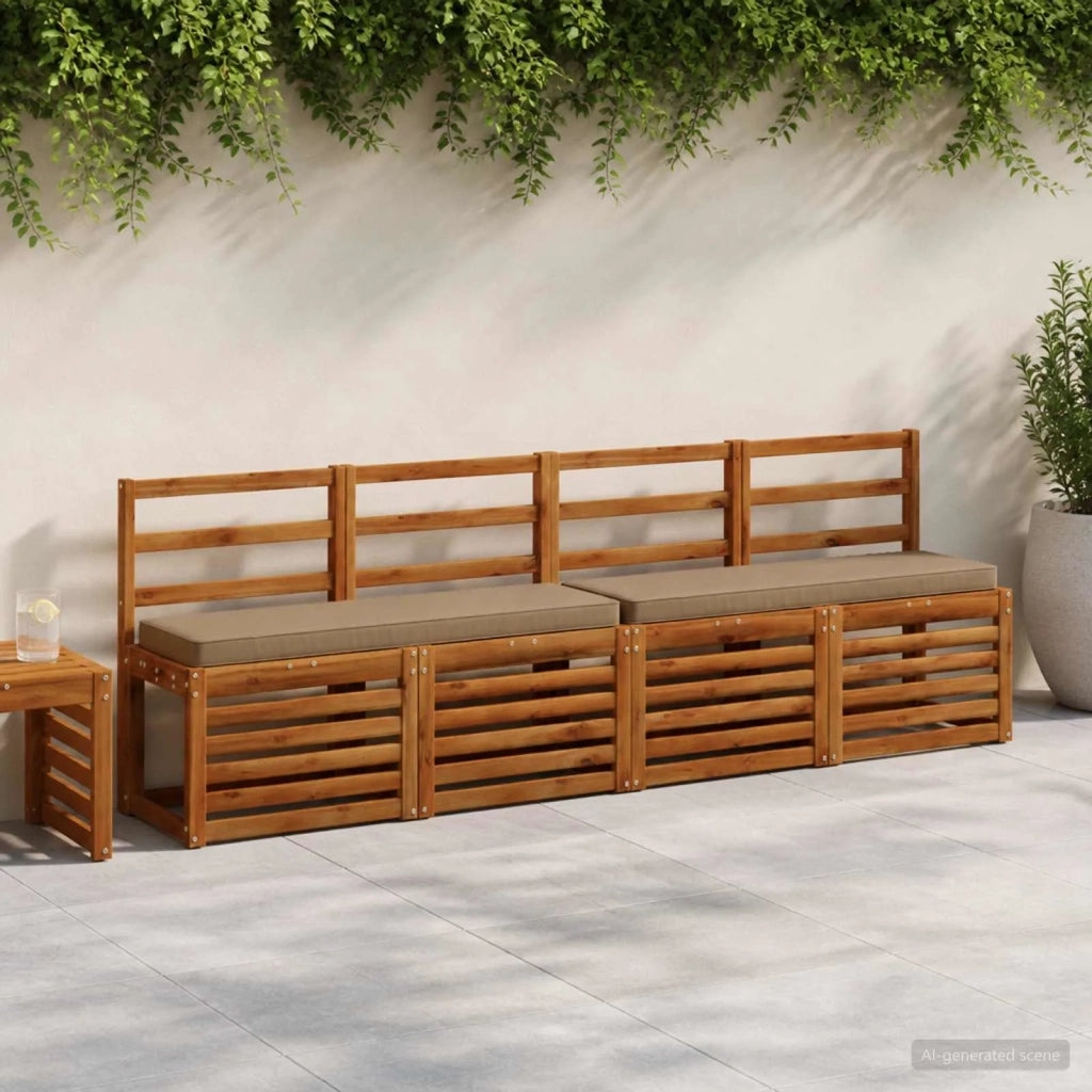 Cuscini per Panchina a 2 Pezzi VUGHT 2 pcs 100% Poliestere 950525