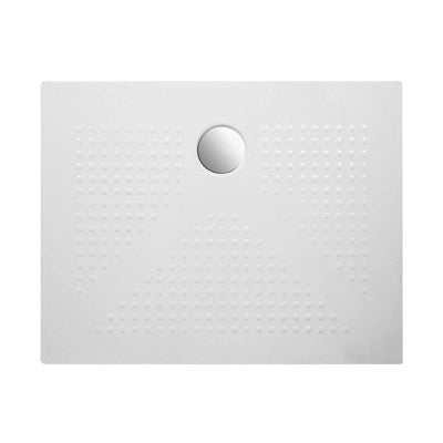 Piatto doccia rettangolare 70x100 H3 cm in ceramica bianco opaco con antiscivolo  Ruy