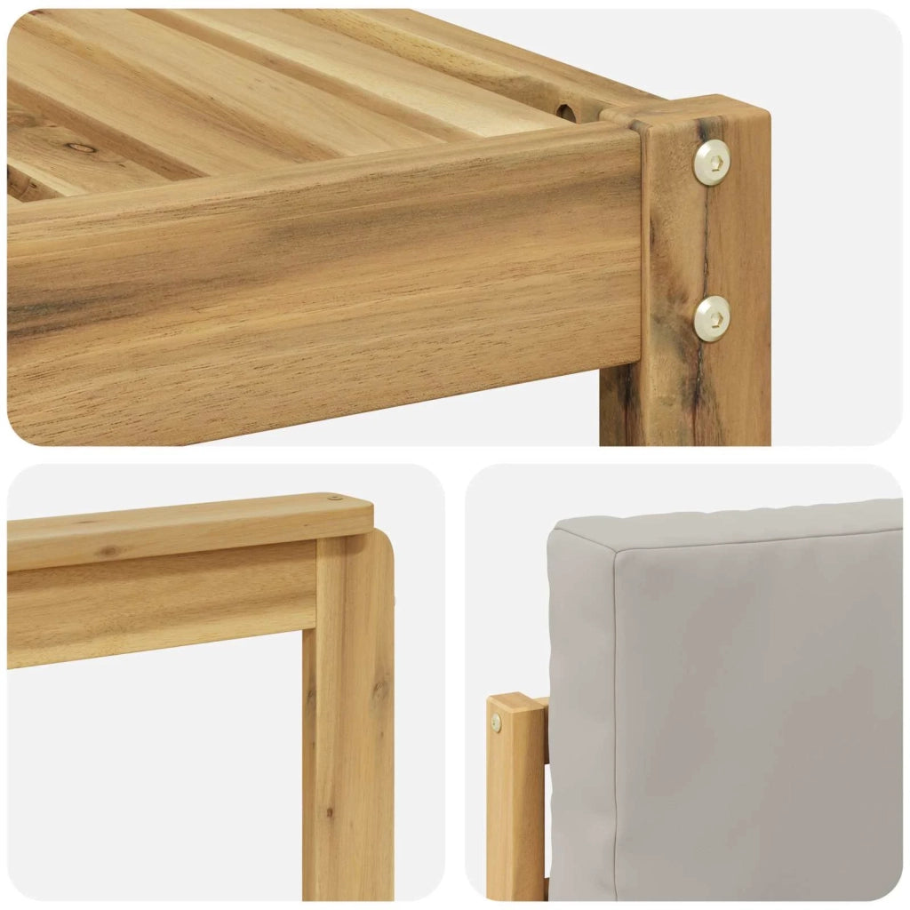 Set divani Legno di Acacia Massello 3391501
