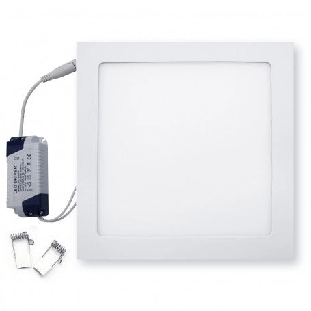 Faretto Led 18 Watt Pannello Incasso quadrato 1350 LM Luce Calda 3200k - Tech-It