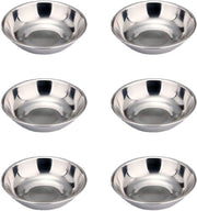 Servizio per antipasti 6 pezzi in acciaio inossidabile per dips, sushi, salse, snack, spezie, noci - 8 x 16 cm