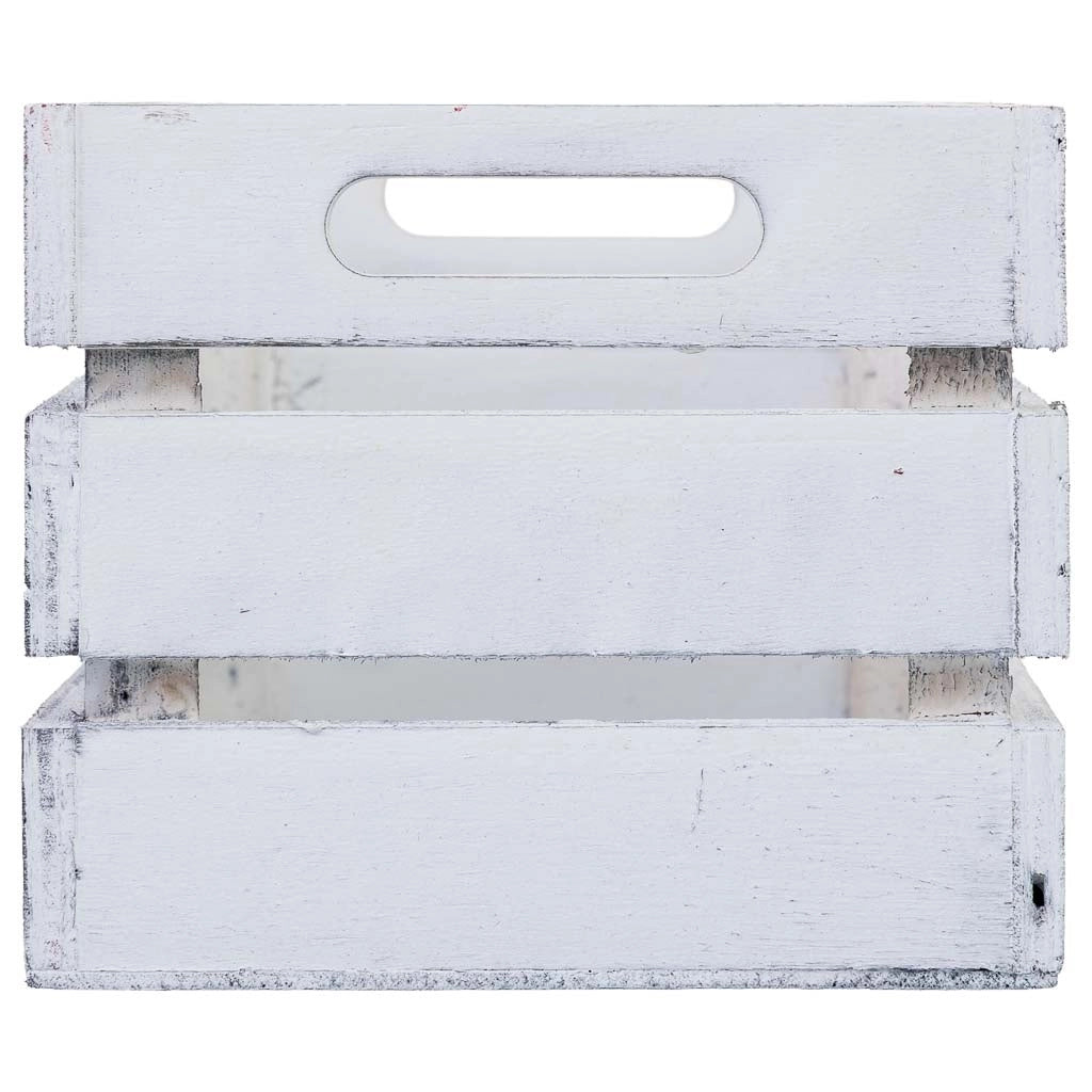 Cassetto in legno bianco 18x12x10h cm