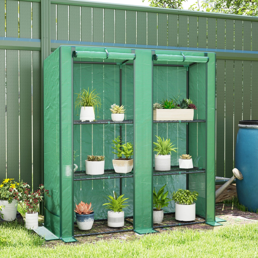 Serra Mini con 3 Ripiani ¨C zephmum ¨C Verde 144x48x152 cm