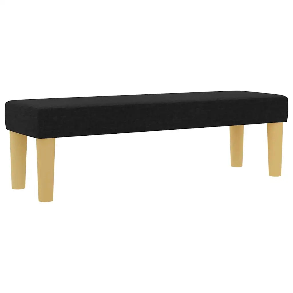Letto a molle con materasso Nero 160 x 200 cm Tessuto