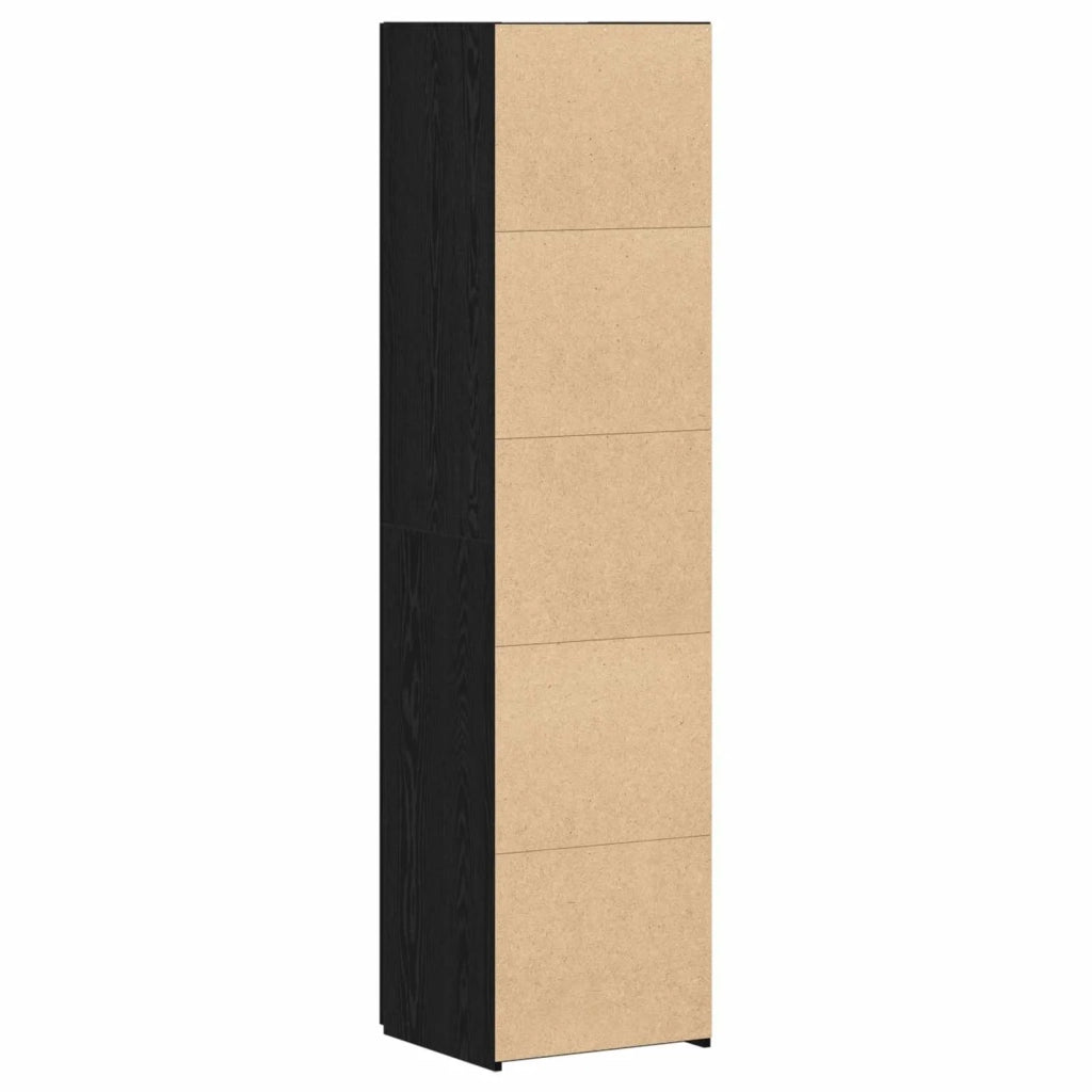 Credenza | Madia | Buffet da pranzo | Armadio da pranzo Rovere Nero 45 x 42,5 x 185 cm