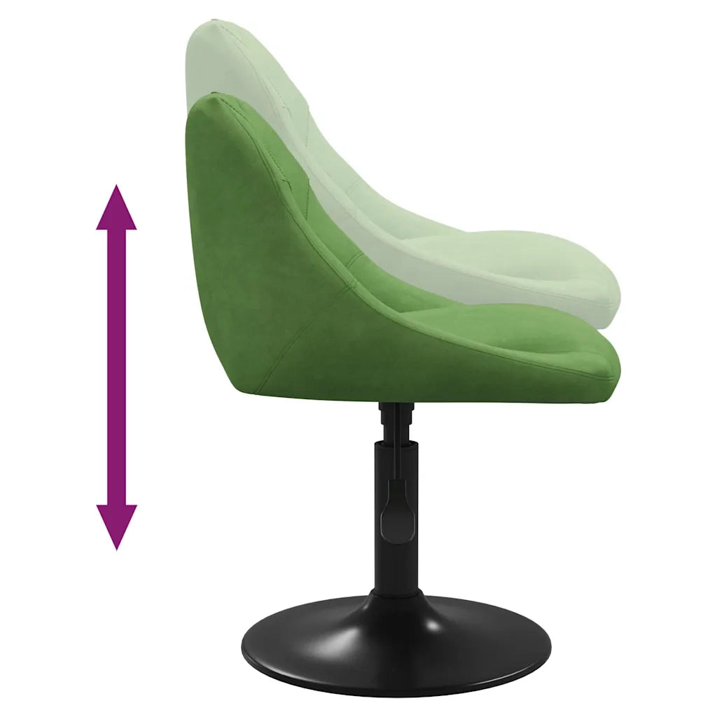 Sedia da Pranzo Verde Chiaro in Velluto 3088815