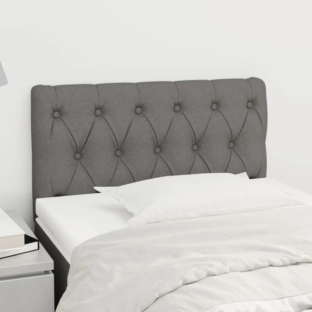 Testiera | Testata Grigio Scuro 80 x 7 x 78/88 cm in Tessuto
