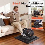 Pedaltrainer per Esercizi a Casa ¨C zephmum ¨C con Bande di Resistenza e Tappetino