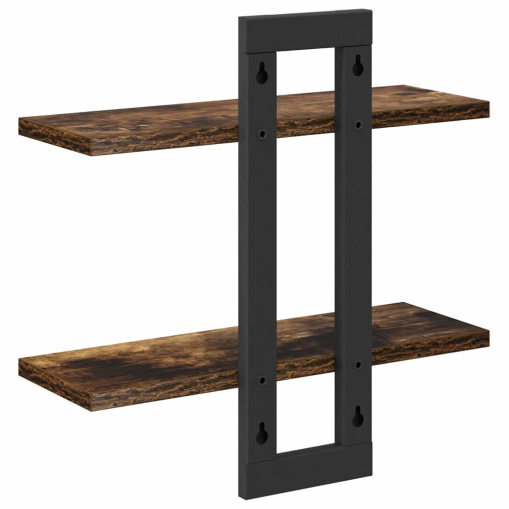 Scaffali flottanti Rovere Fumo 40 x 15 x 40 cm 8012416
