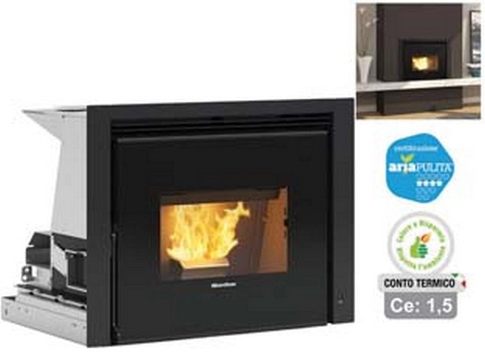 1pz inserto pellet comfort p70 air 10,0 kw conto termico misure cod:ferx.fer415408
