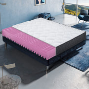 Materasso 180x200 cm in Memory Foam, Doppio Comfort H2/H3, H16 cm Rivestimento Sfoderabile, 7 Zone, 100% Made in Italy