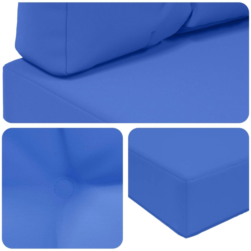Cuscino per divano da esterno 2 pcs Turchese Poliestere 900743