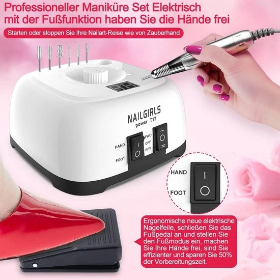 Kit di manicure e pedicure e studio per unghie e trattamento personalizzato DIY