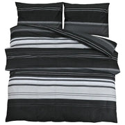 Set Copripiumino Nero e Bianco 200x200 cm in Cotone CFW5197366